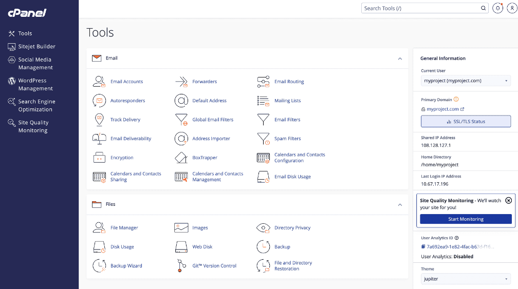 Assistenza sistemistica per hosting, cPanel, DirectAdmin, email, database e migrazioni siti
