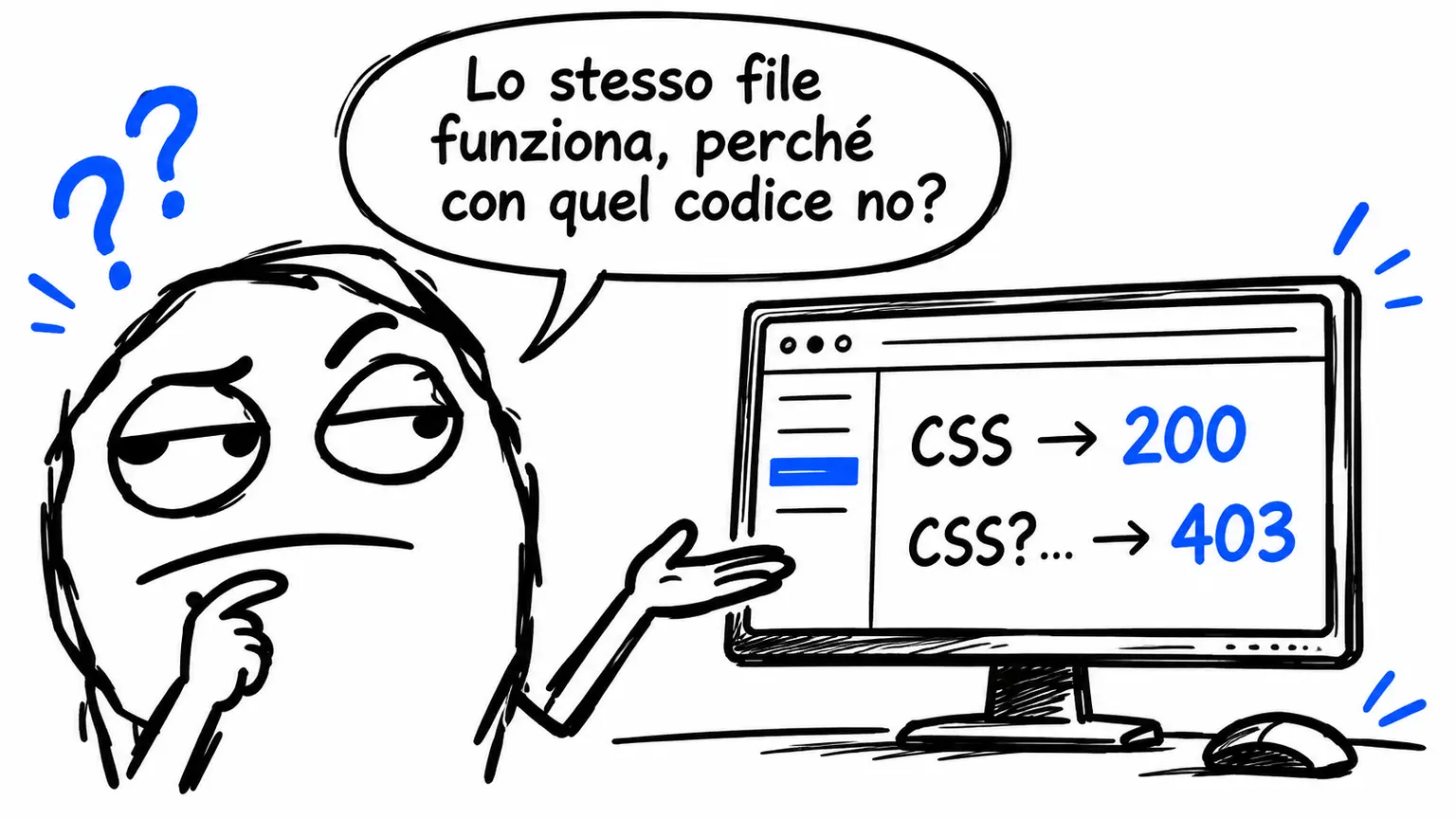 Joomla su LiteSpeed: CSS e JavaScript in 403 con query string
