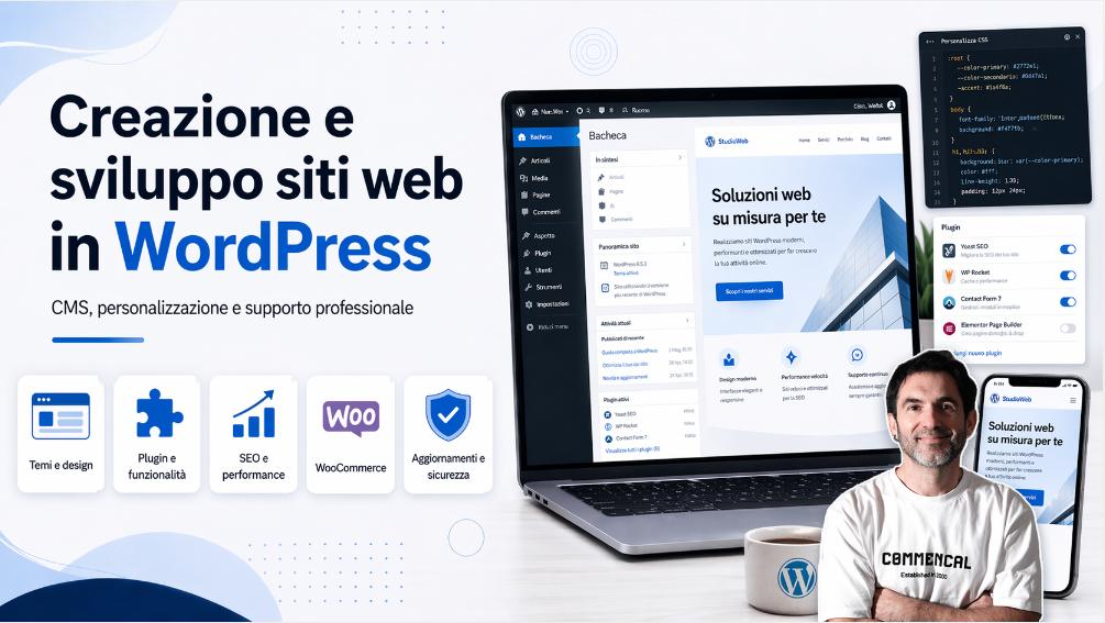 Sviluppo Siti professionali con Wordpress per Professionisti e Aziende